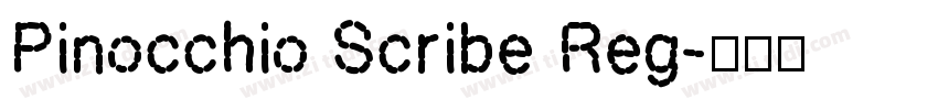 Pinocchio Scribe Reg字体转换 Pinocchio Scribe Reg字体转换
